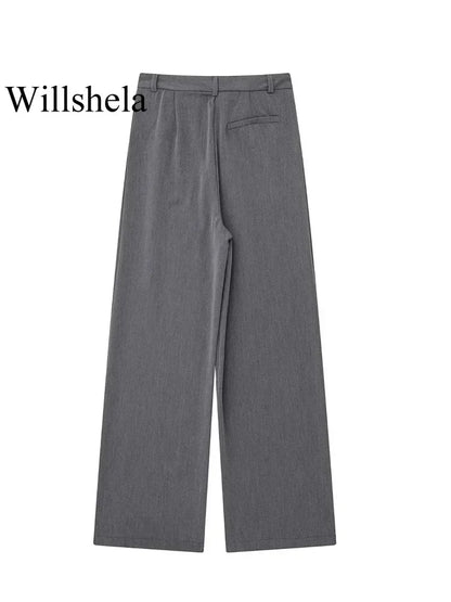 Chic Straight Waist Pants