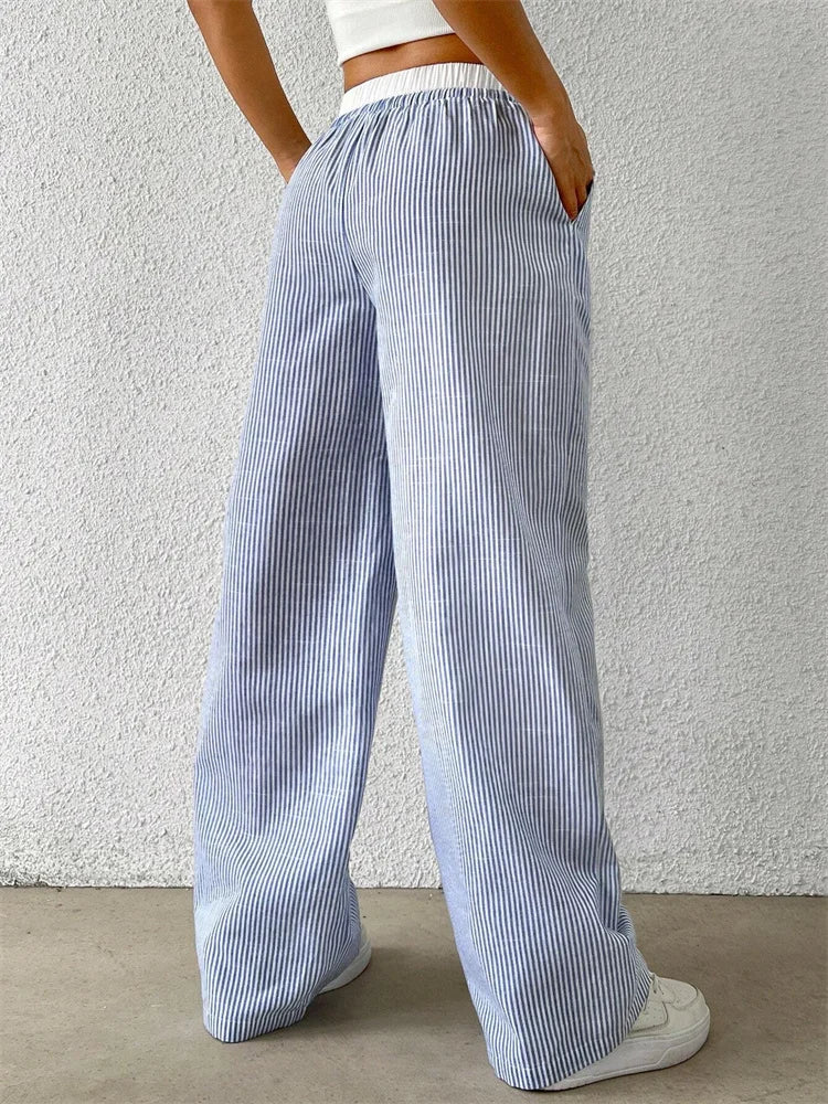 Striped Wide Leg Pants