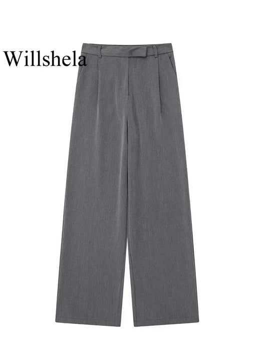 Chic Straight Waist Pants